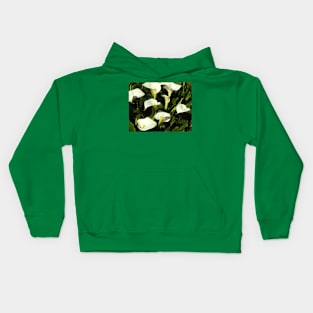 Nature, Wildflowers, Calla Lily Kids Hoodie